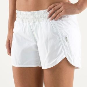 LULULEMON Track That Shorts, Size 10, White